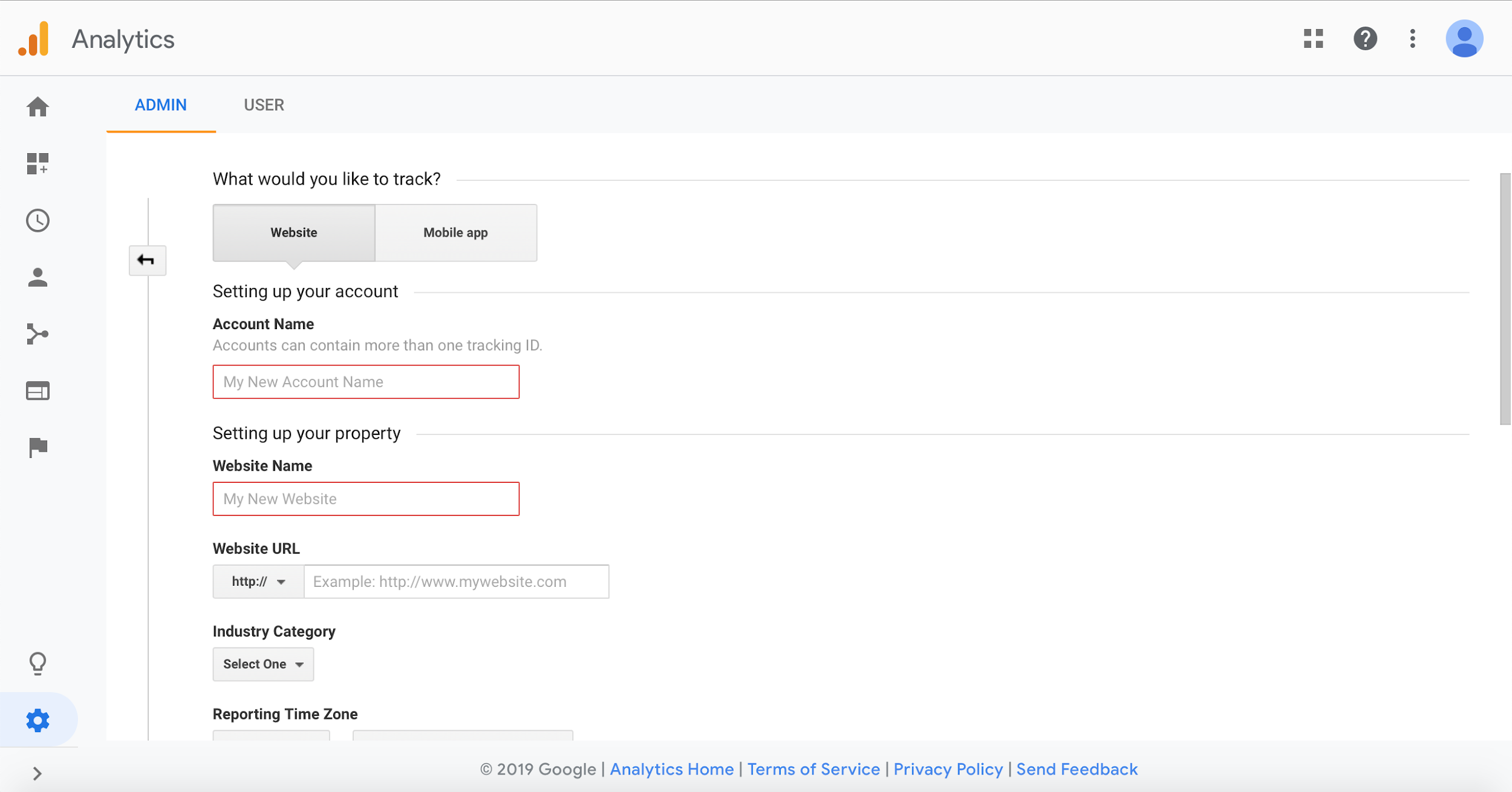 هنگام Sign up اطلاعات خود را وارد کنید