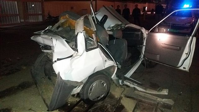 تصادف مرگبار پراید مقابل پارک جوانمردان تصادف پراید و نیسان امدادخودرو