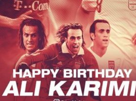 AFC تولد علی کریمی را تبریک گفت+عکس