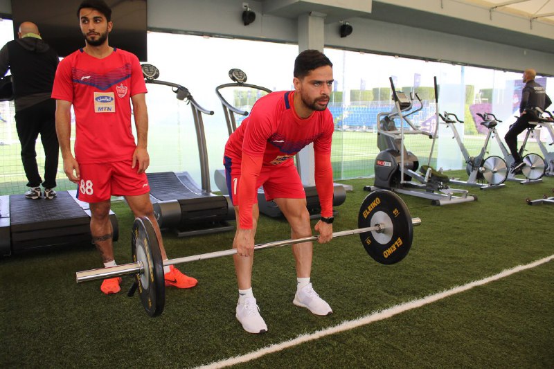 گزارش تصویری: تمرین صبح شنبه ۲۲ دی پرسپولیس در دوحه