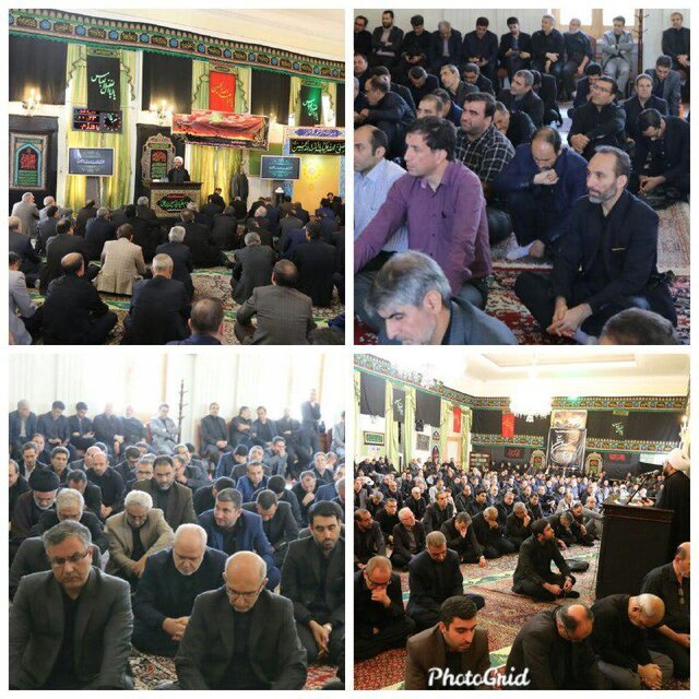 برگزاری مراسم عزاداری امام حسین با حضور ظریف عزاداری در وزارت خارجه