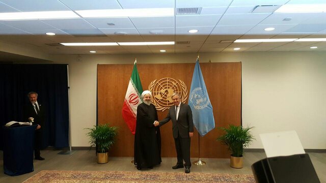 روحانی: ننگ جنایات آمریکا در قبال ملت ایران و سکوت سازمان ملل در تاریخ خواهد ماند دیدار روحاین با گوترش