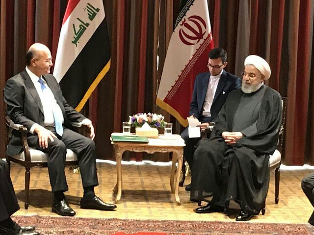 روحانی با برهم صالح دیدار کرد روحانی و برهم صالح