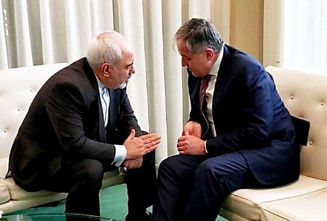 دیدار ظریف با وزیران امور خارجه تاجیکستان و نیکاراگوئه ظریف و وزیر خارجه تاجیکستان