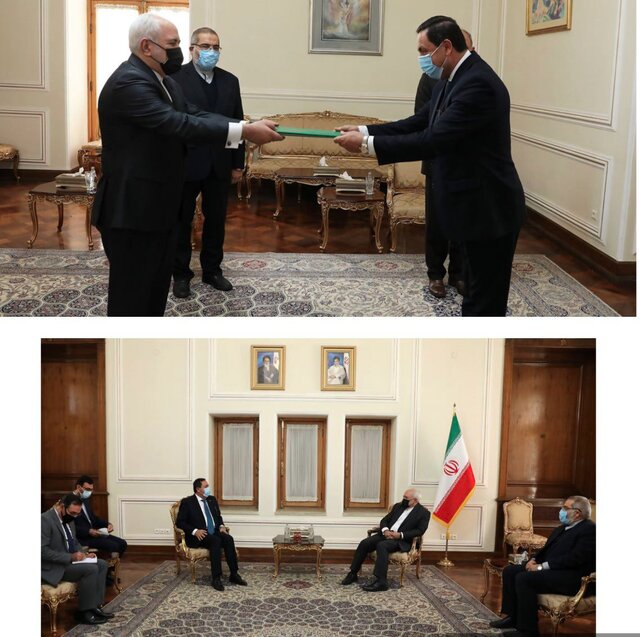 دیدار سفیر جدید سوریه در تهران با ظریف دیدار سفیر جدید سوریه در تهران با ظریف