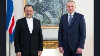 دیدار سفیر آکرودیته ایران در ایسلند با رئیس‌جمهور این کشور
