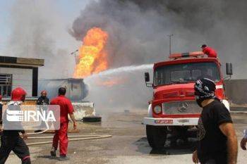 مهار آتش‌ سوزی 3 تانکر نفتی در خوزستان