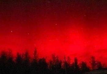 آسمان به رنگ قرمز خونی مغولستان