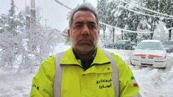 قطعی آب و برق ۲۷ روستای آستارا به علت بارش برف