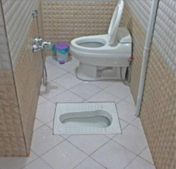 فاصله توالت فرنگی از توالت ایرانی باید چقدر باشد؟