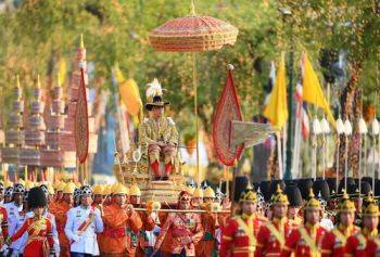 جشن تاجگذاری پادشاه جدید تایلند در بانکوک