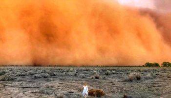 تصویری باورنکردنی از طوفان گرد و غبار در استرالیا