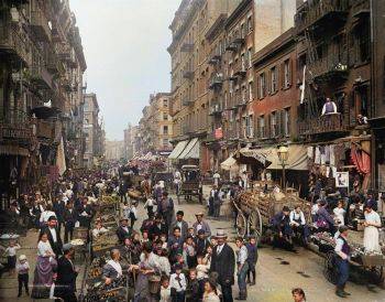 عکس رنگی شده از نیویورک 120 سال پیش
