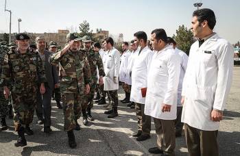 قرارگاه جهادی مقابله با کرونا در نیروی زمینی ارتش + تصاویر