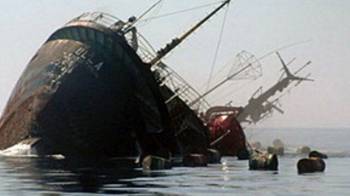 غرق شدن کشتی سانحه دیده ایران در دریای خزر