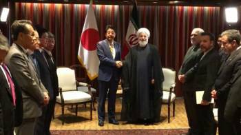 تاکید روحانی بر گسترش روابط ایران-ژاپن و اجرای سریعتر توافقات فیمابین