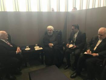 روسای جمهور ایران و ایرلند در نیویورک با یکدیگر دیدار کردند