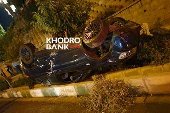 حادثه وحشتناک در ولنجک تهران برای بی ام و X3 + عکس