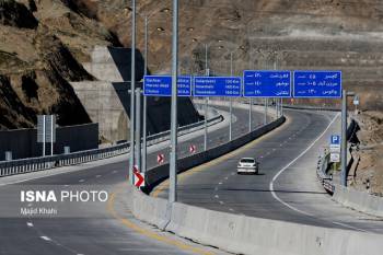 قطعه یک آزادراه تهران-شمال با حضور رئیس جمهور افتتاح شد