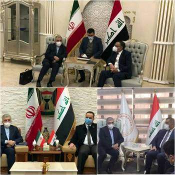 دیدار وزیر نیرو با سه مقام‌ عراقی در سفر به این کشور