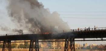 پل سیاه ، قدیمی ترین پل شهر اهواز در آتش سوخت / علت آتش سوزی پل سیاه / تاریخچه پل سیاه