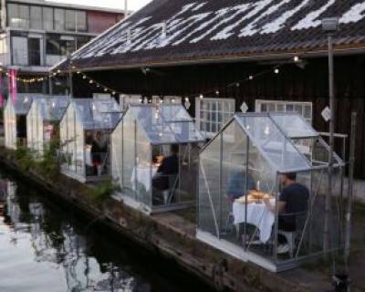 آزمایش رستوران به شکل «اتاقک قرنطینه» در آمستردام